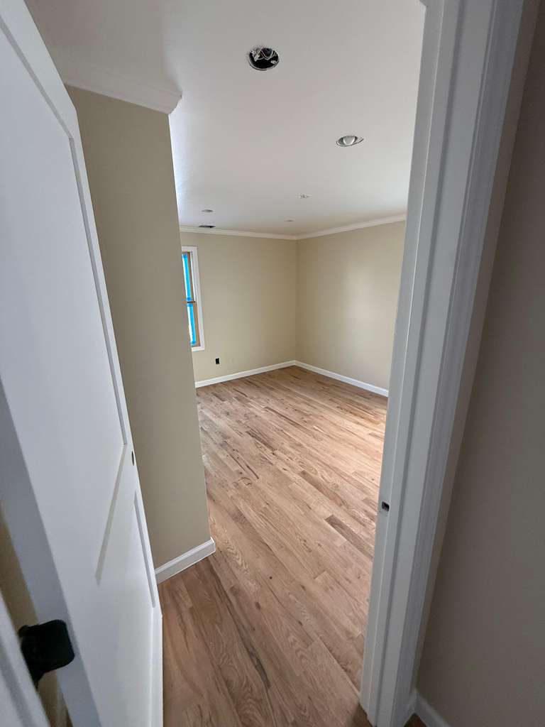 Beige bedroom interior paint