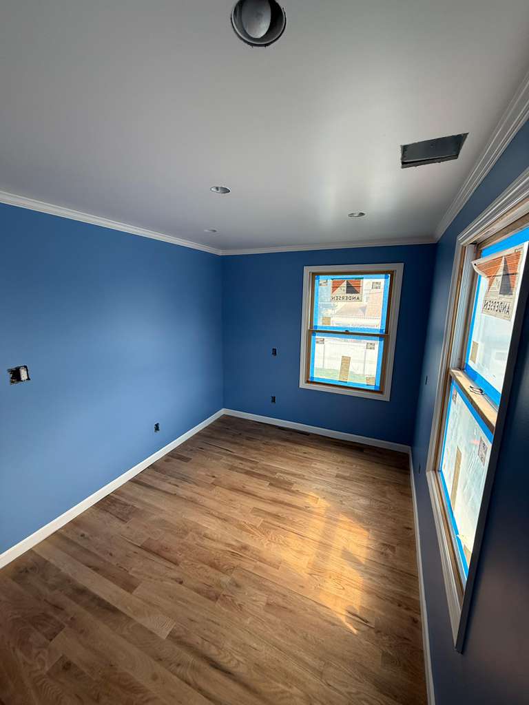 Blue bedroom interior painting NJ